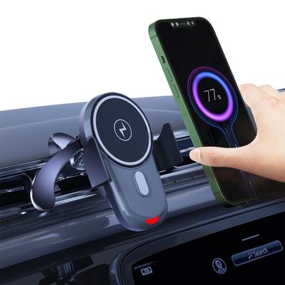 Caricabatterie wireless magnetico per Iphone 14pro 14 13 12 Magsafe 15w Supporto per auto a ricarica rapida Rotazione a 360 gradi Supporto Airvent