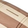 Wooden Pigg Y Bank Safe Money Box Savings Wine Barrel Wood Carving Handmade