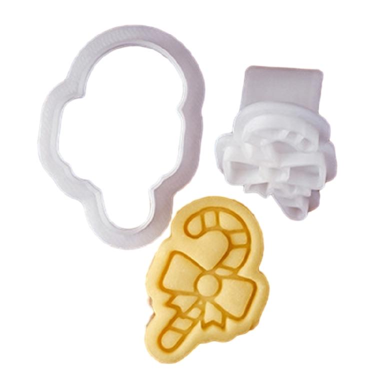 Plastic Biscuit Molds Cookie Embossing Moulds Christmas Patterned Cookie Cutters