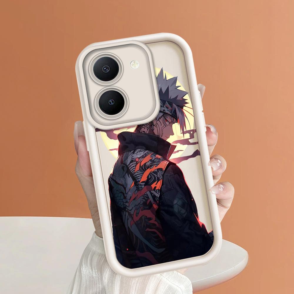 Soft Silicone Square Ladders Cartoon Pattern Full Cover Camera Protection Shockproof Case for iPhone Infinix Tecno Vivo