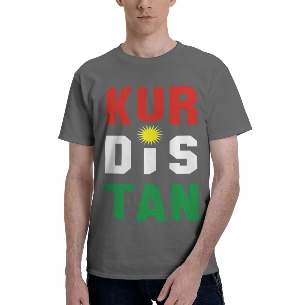 KURDISTAN 100 Cotton Casual Breathable Confortable Manga Football Shirts 2025 Men TShirt