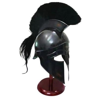 Středověká řecká Corinthian Armor Helma s chocholem Spartan Gladiator