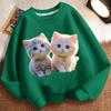 Cute Little Cat Hoodie for Children, Long-sleeved Loose Coat for Boys and Girls in Spring and Autumn