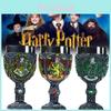 Exquisite Magical Academy Souvenir Wine Glass Resin Stainless Steel Goblet Elegant Bar Decor