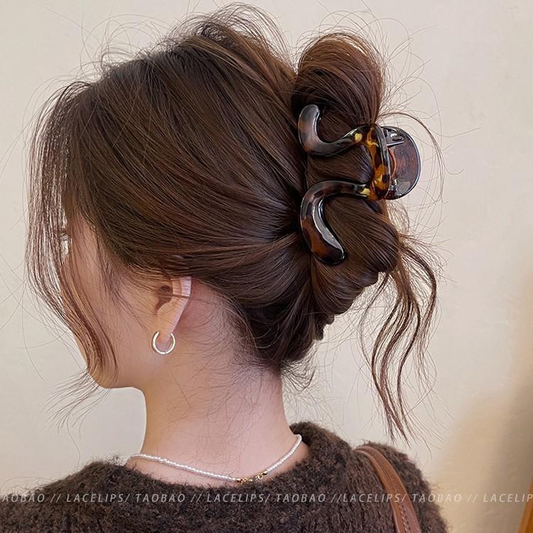 Schlaffe Scheibe Haare Haargreifer Clip Damen Frühherbst Haifischklemme Damen Neuer Haarnadel Hinterkopf Haarschmuck