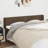 VidaXL Headboard with Ears Dark Brown 183x16x78-88 Cm Fabric3118645
