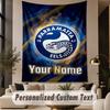Custom Text Tapestry Parramatta Eels Print Wall Tapestry Indoor Living Room Wall Decor