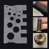 Durabler Stainless Steel Ruler Screw Measuring Ruler Precise Pitch Measurement Thread Gauge Screw Measurement Ruler Measuring