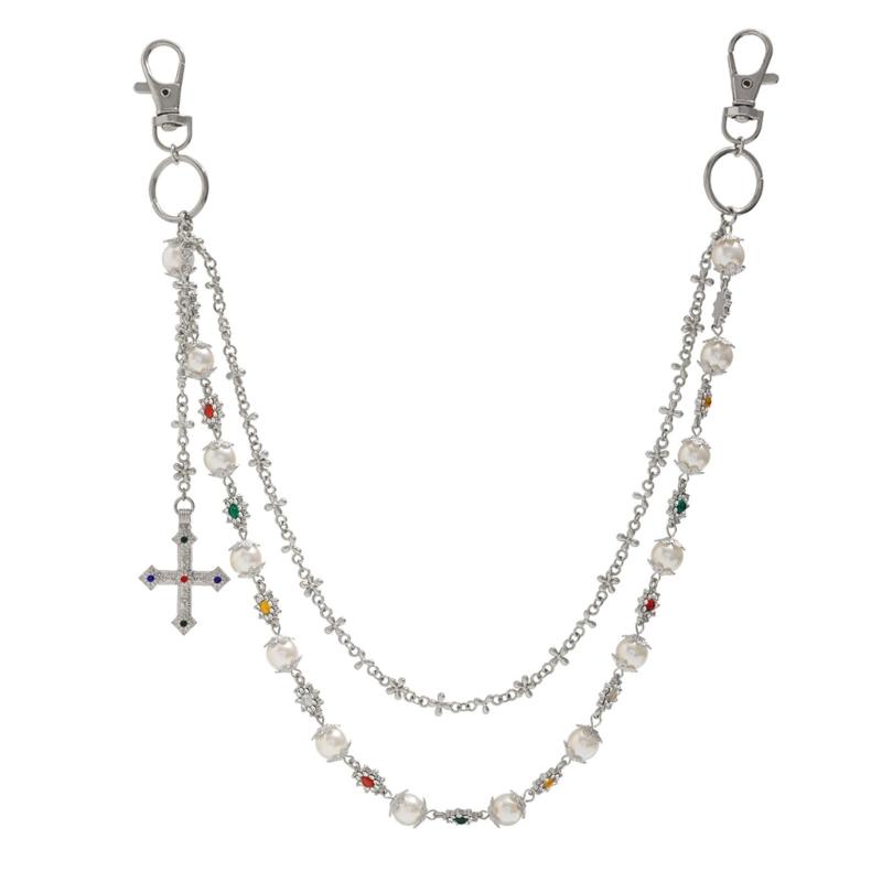 Sophisticated Long Pearls Waist Chain Handmade Pearls Belt Elegant Pants Chain Women Accessory Perfect for Sweater Dress