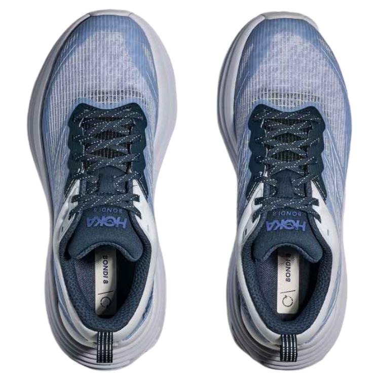 HOKA Bondi 8 Caged Stealth Tech Pack - Sea Ice Men Sneakers Blue Grape-Agate 1155391-SRPG