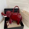 2026 Vintage Elephant Shape Womens Creative Handbag Shoulder Crossbody Bag Medium PU Daily Street Style