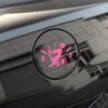 Fuel Tank Cover Personality Funny Fuel Explosion Meter Personality Reflective Car Stickers (Pink)
