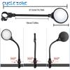 Bicycle Mirror Bike Handlebar Rearview Mirror Rotatable and Adjustable Wide Angle Rear View Shockproof Convex Mirror Universal