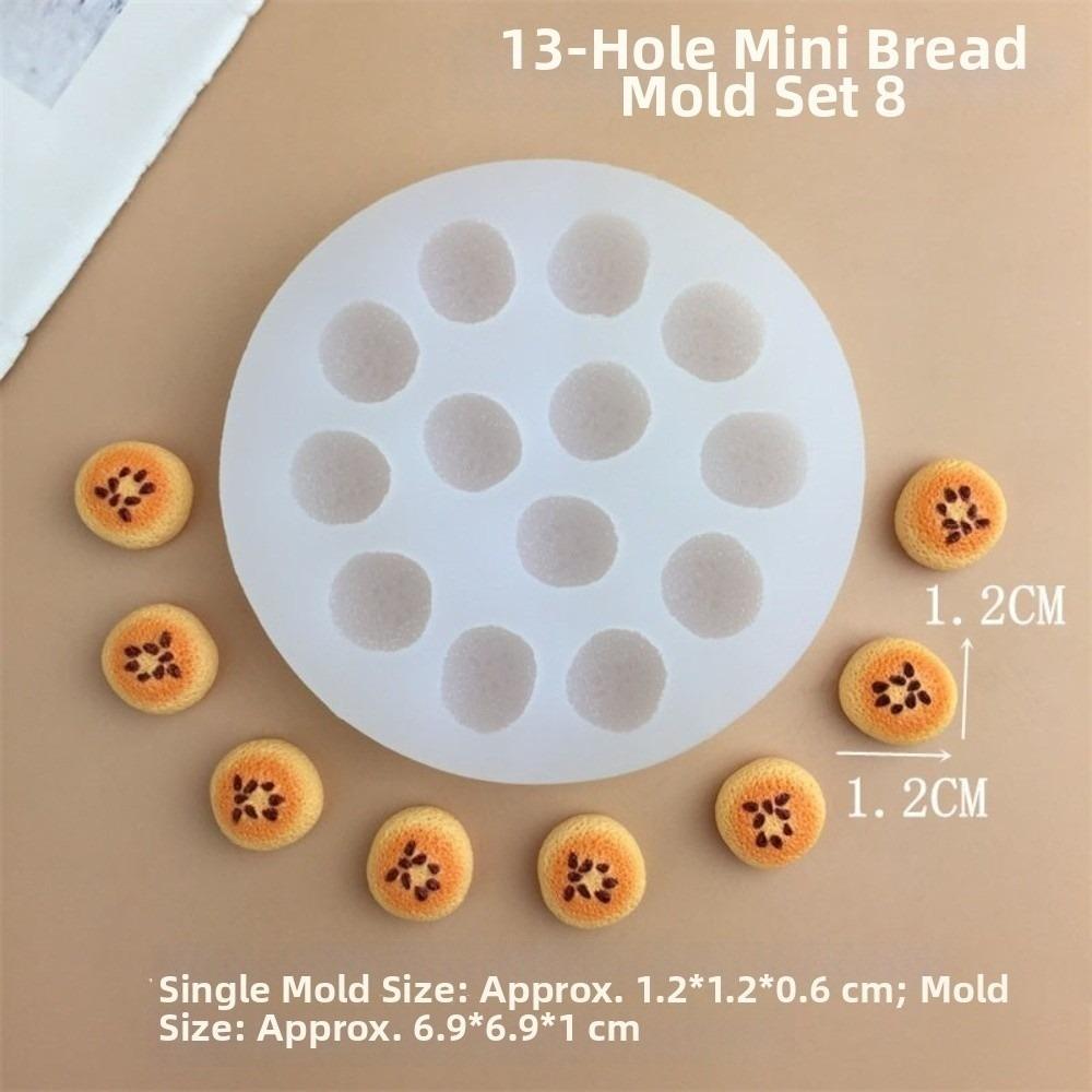 Reusable Cookie Shaped Mold Flexible Play Food Mold Baking Tool Resin Mold  Candy Making