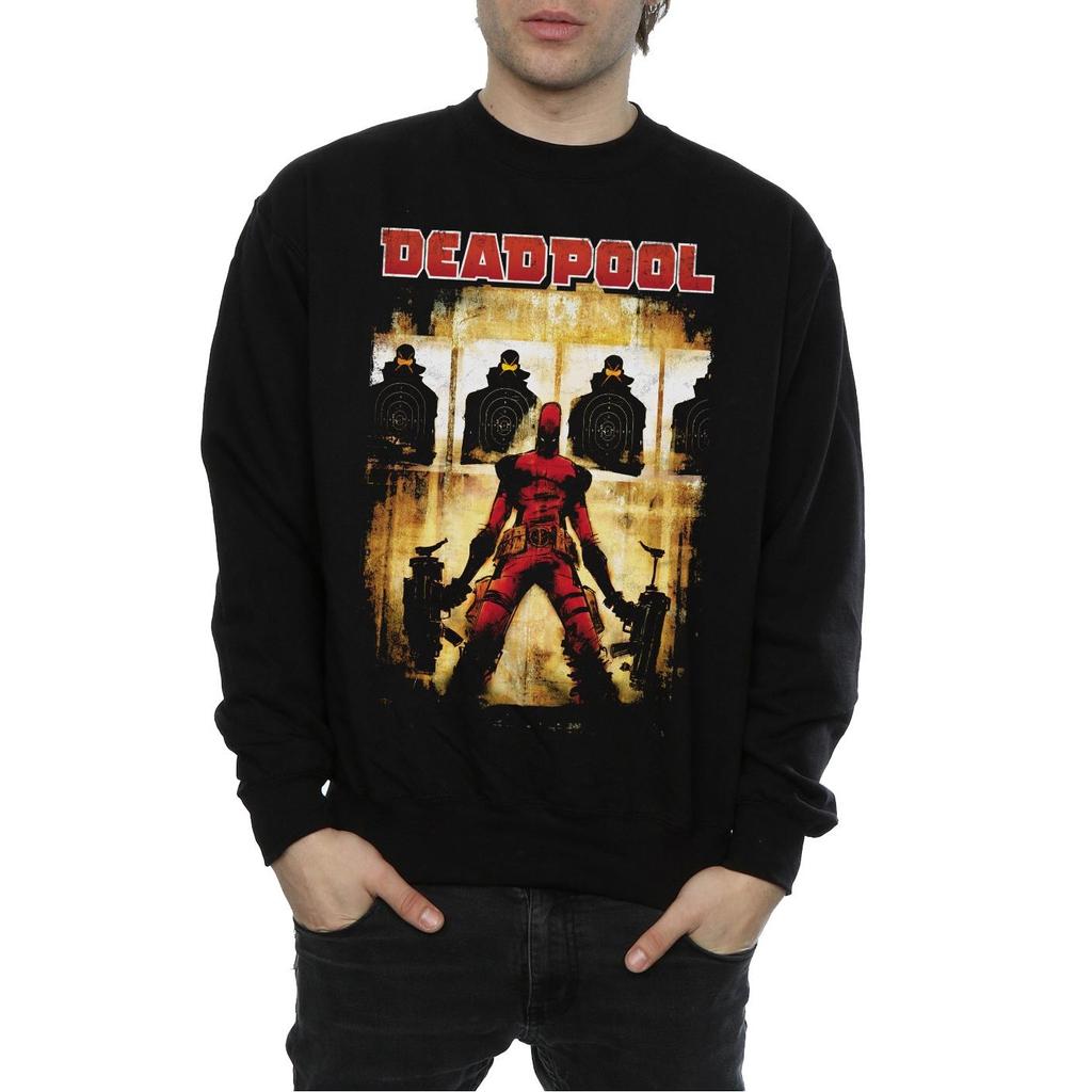 Marvel Mens Deadpool Target Practice Sweatshirt