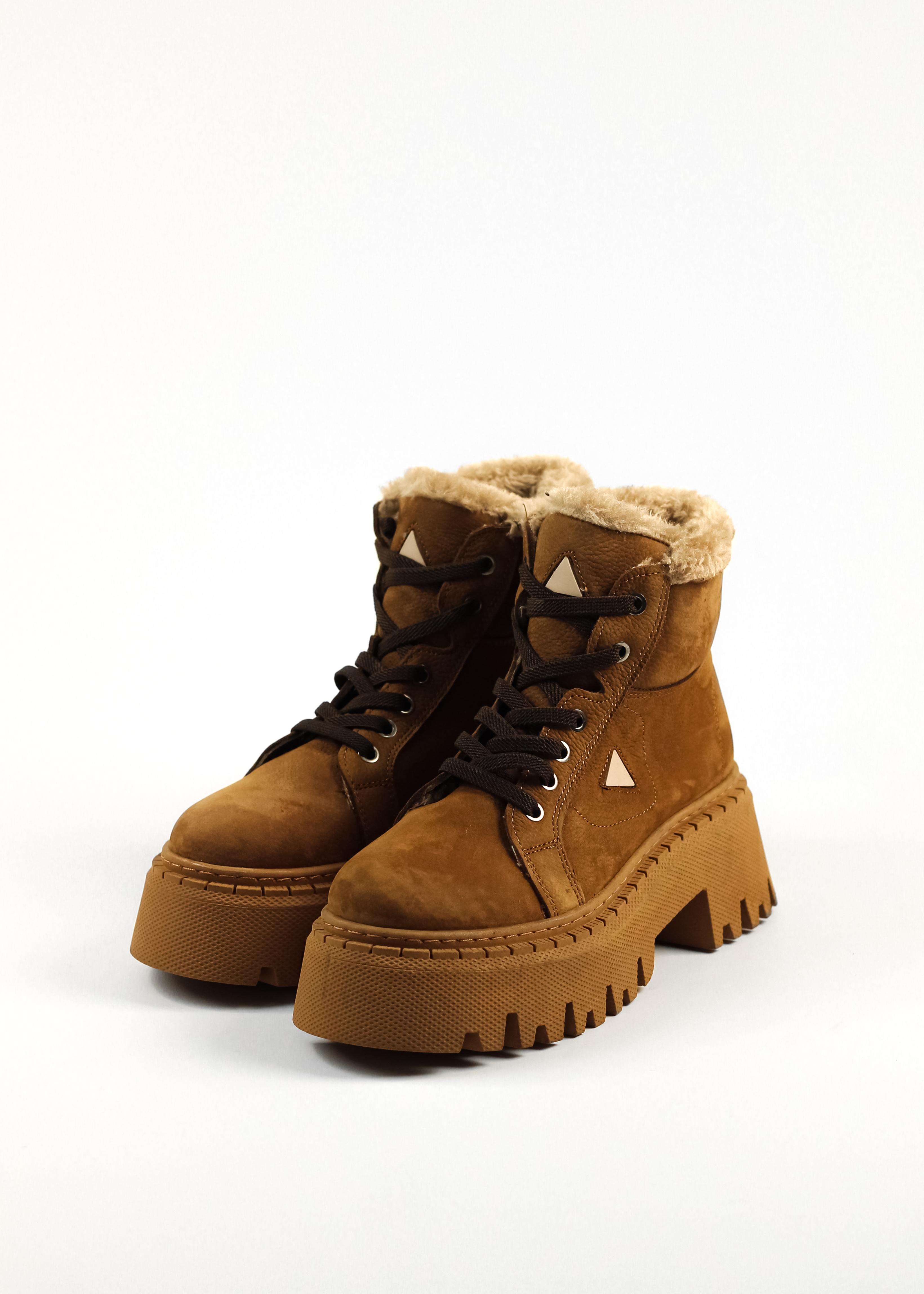 

Черевики зимові Guero 226035 36 Рудий нубук 37 коричневого цукру кольору