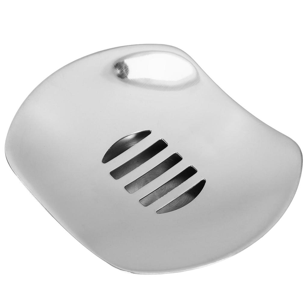 Stainless Steel Soap Dish Silver Tray Leakproof Portable Box Storage Holder Container Drain