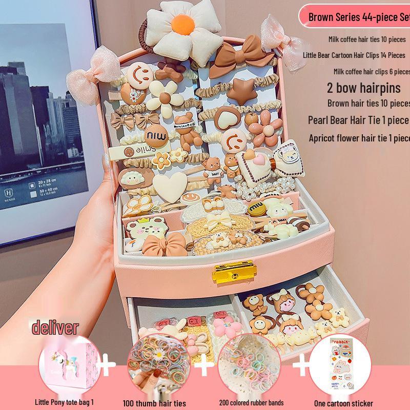 

1 июня Подарочная коробка с принцессными аксессуарами для волос: Детские заколки для волос, шпильки, резинки и головные уборы