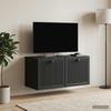 Wall Mounted TV Cabinet Black 59.5 X 31 X 30 Cm