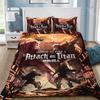 Bettbezug Kissenbezug Bettwäsche-Set Erwachsener Junge Attack on Titan Mädchen Schlafzimmer Dekoration Kinder Geschenk Einzel Doppel Groß Si