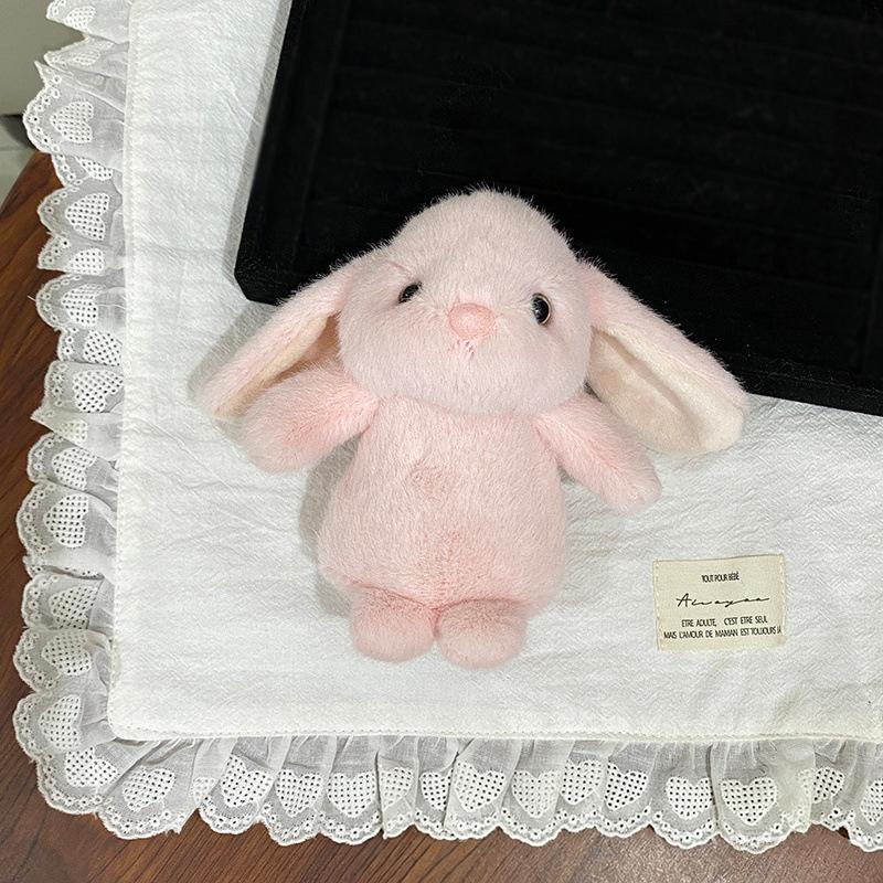 Stuffed Animals Cute Cartoon Rabbit Keychain Toy Girl Bag Car Keychain Mobile Phone Pendant Jewelry Gift