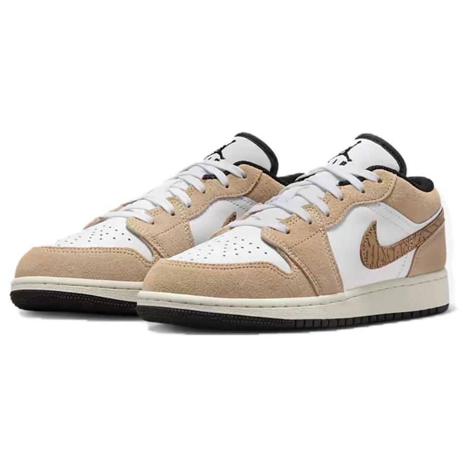 (GS) Air Jordan 1 Low SE 'Brown Elephant' Kids' DZ5368-201