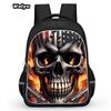 Skull Series Peripheral Animation Printing Backpack Student Bag Support