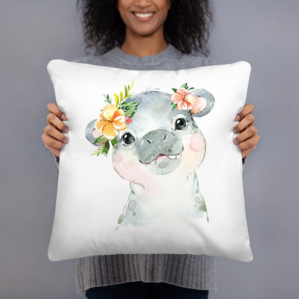 Cute Animal Print Cushion Cover Decor Garden Living Room Children Room Office Pillowcase Car Sofa White Pillow Almofada Cojines