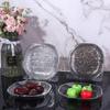 Transparent Candy Plate Light Luxury Snack Tray Easy To Clean Dinner Plate  Kitchen