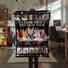 Taylor Swift printing Flannel Blanket Bedroom Sofa Camping Warm blanket Gifts for family and friends-MJ011