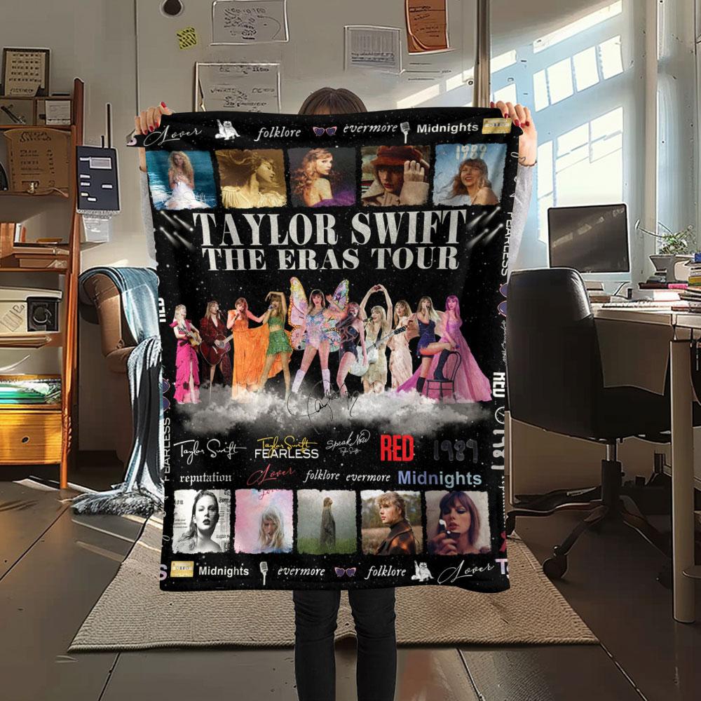 Taylor Swift printing Flannel Blanket Bedroom Sofa Camping Warm blanket Gifts for family and friends-MJ011