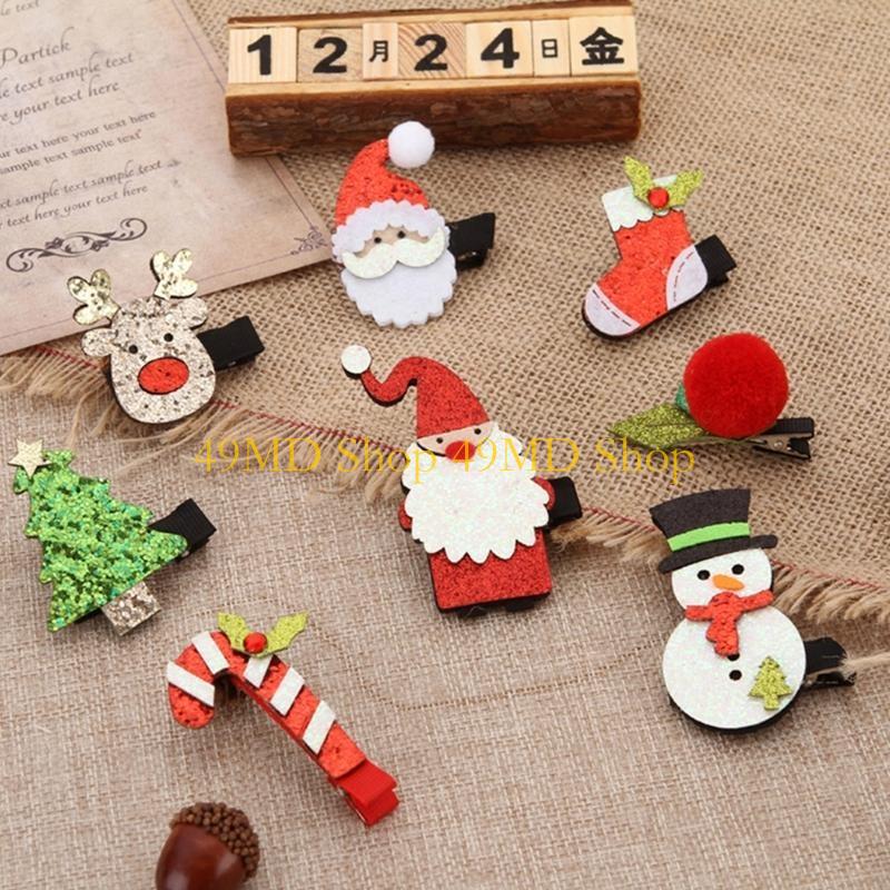 49MD Christmas Hairpin Christmas Hair Clip Girl Christmas Gift Christmas Barrettes