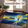 Custom Rug Cristiano Ronaldo Pattern Print Name Text Soft Non‑Slip Floor Carpet for Home Indoor Decoration
