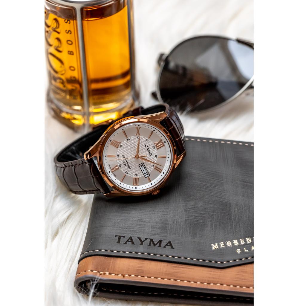 HERREKLOKKE CASIO MTP-1384L-7A + ESKE