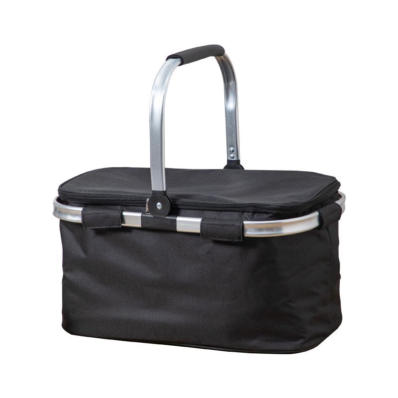 Insulated Folding Picnic Basket & Thickened Shopping Tote for Camping