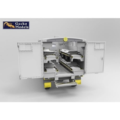 Gecko Model 1/35 Scale World War II British Army K2/Y Military Ambulance "Well Known Katy" Limited Special Edition Plastic Model Kit GEC35GM0070, Mold