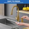 Soap Dispenser for Kitchen Sink, Brushed Gold Built In Soap Dispensers, Stainless Steel Sink Soap Dispenser or Lotion Dispenser Pump with 47"