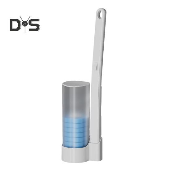 

Туалетная щетка с 6/12/18 шт одноразовых насадок мощная чистящая щетина туалетная щетка насадка инструмент для уборки дома 6pcs синий