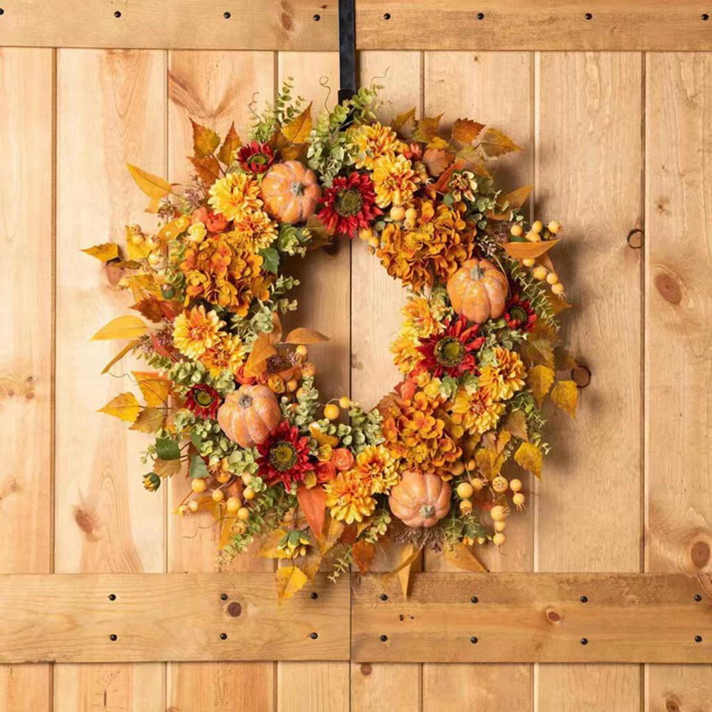Simulated Flower Wreath Home Door Decoration Flower Wreath Festival Door Decor For Home Party