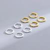 Zircon Circle Earrings: Hoop, Stud, Clip, and Hook Jewelry Making Accessories
