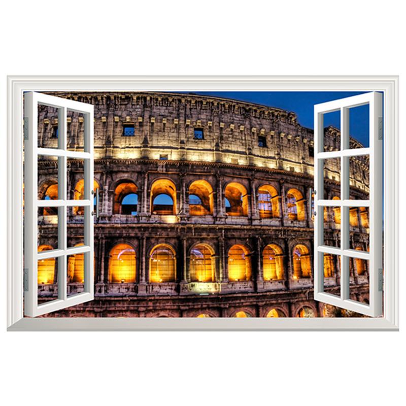 Multiple Styles City Landscape Mural For Home Decoration Aesthetic Rooms Window Art Tower Of London View Vinyl Wall Stickers
