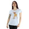 Bambi Klassisches Heather-T-Shirt für Damen/Damen