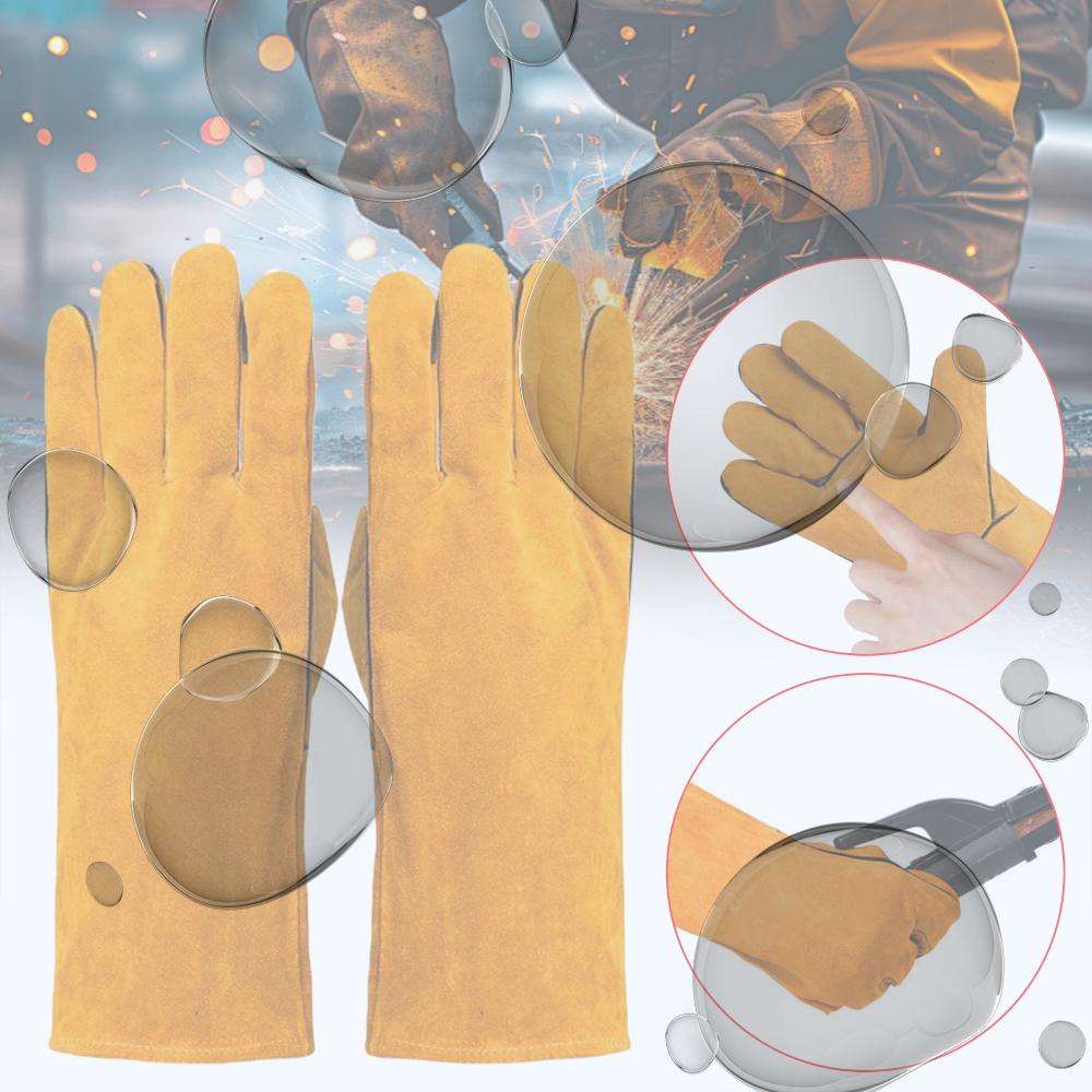 Сварочные перчатки Защитные рабочие перчатки для ручной дуговой сварки (MMA), сварки MIG, ковки, кузнечного дела, камина China Mainland