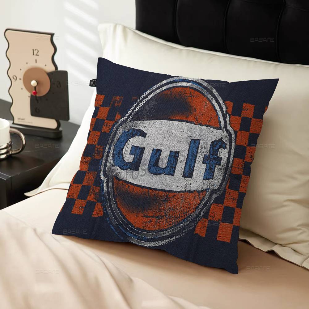 G-Gulfs Racing Car Logo Personalized Pillow Cover Kids Bedroom Wild Party Decor Pillowcase Kid Birthday Shower Gift