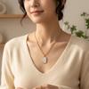 MamacitaSlay 316L Stainless Steel Rainbow Moon Star Enamel Necklace 18K Gold Plated Waterproof Jewelry For Women Everyday Wear