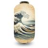 Japanese Style Ukiyo-e Traditional Sea Wave Printed Lantern Hanging Cloth Lantern Izakaya Restaurant Cuisine Wedding Party Decor