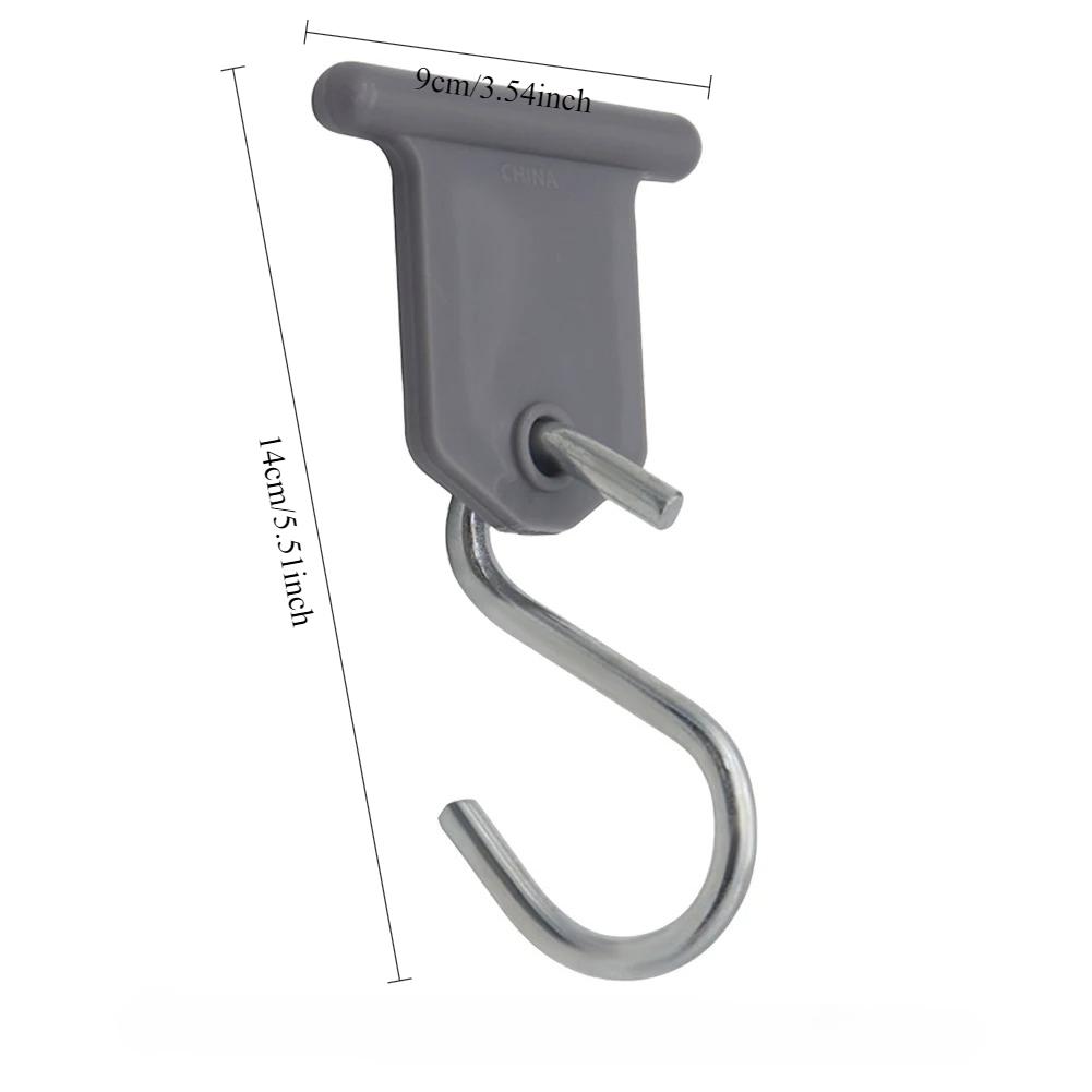 8Pcs RV Awning Light Clip Steel Lights Camping Awning Hangers Clothes Party Lights Hanger RV Caravan Camper Accessories