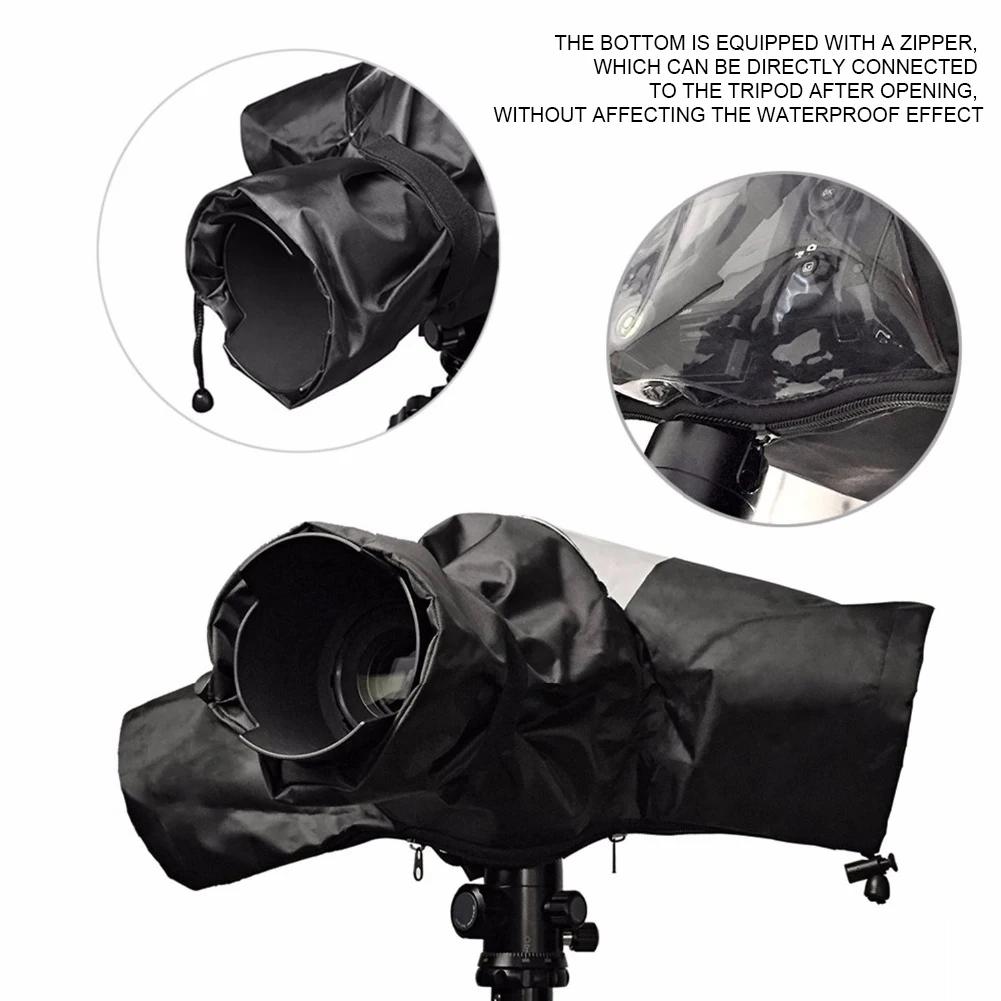 Waterproof Camera Rain Cover Raincoat Protector Dust Protective Cover for Canon Nikon Sony Panasonic Fuji DSLR Camera