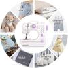 12 Needle Portable Sewing Machine Mini Electric Household Manual Repair Sewing Pressing Foot Pedal Beginner