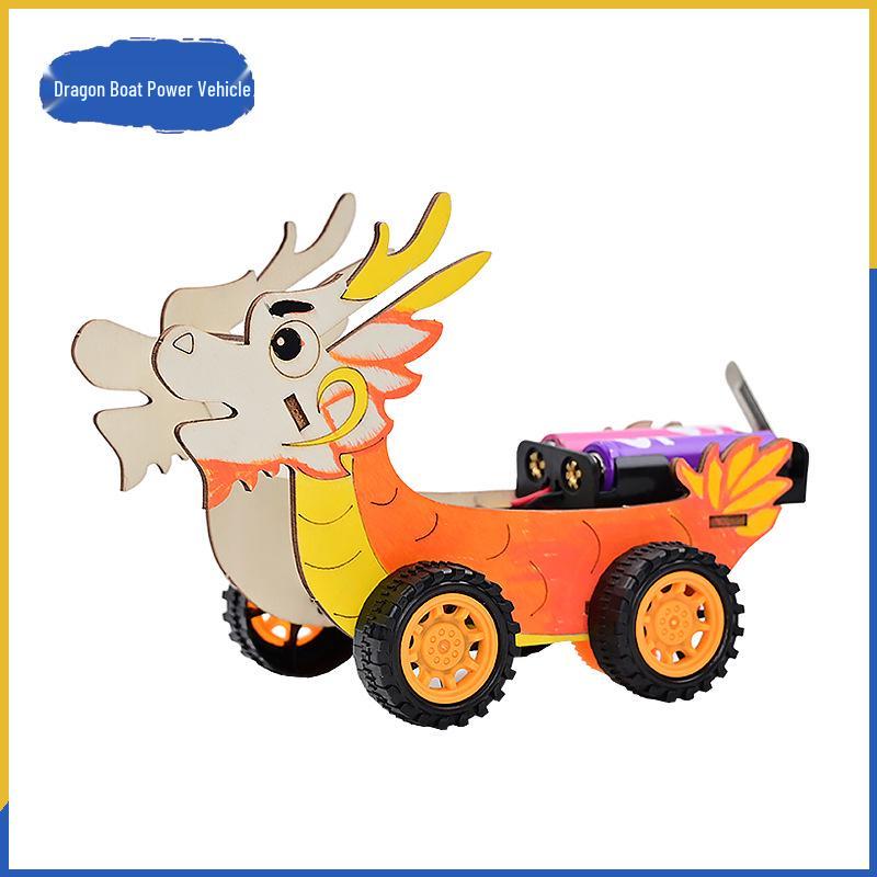 DIY Dragon Boat Car: Science and Culture Kit for Students